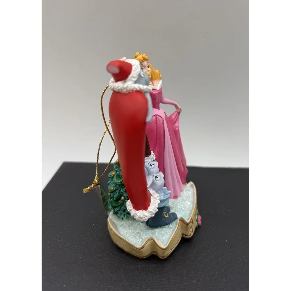 Vintage 2004 Sleeping Beauty Aurora w/ Owl and Bunnies Disney Christmas Ornament